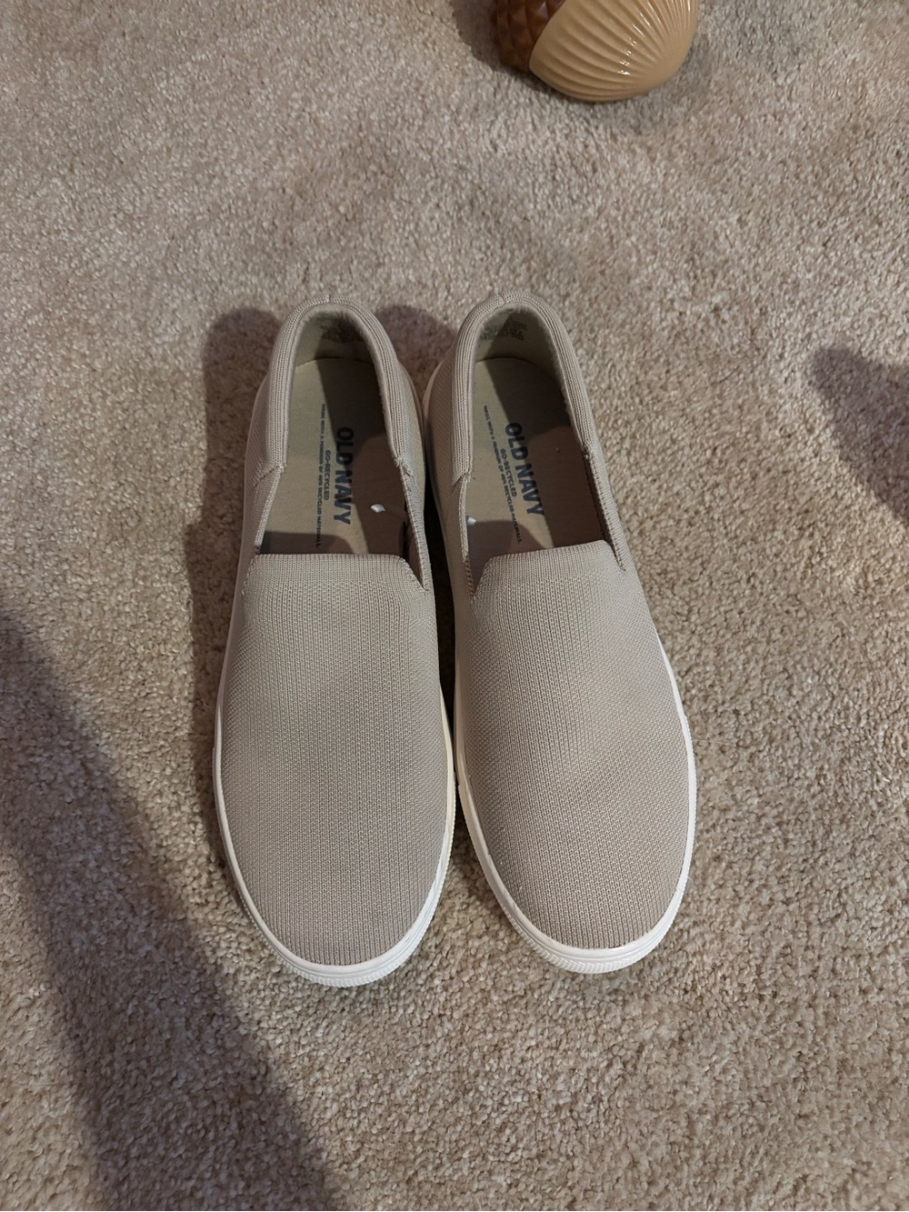 Old Navy Women's Slip-On Canvas Sneakers in Beige